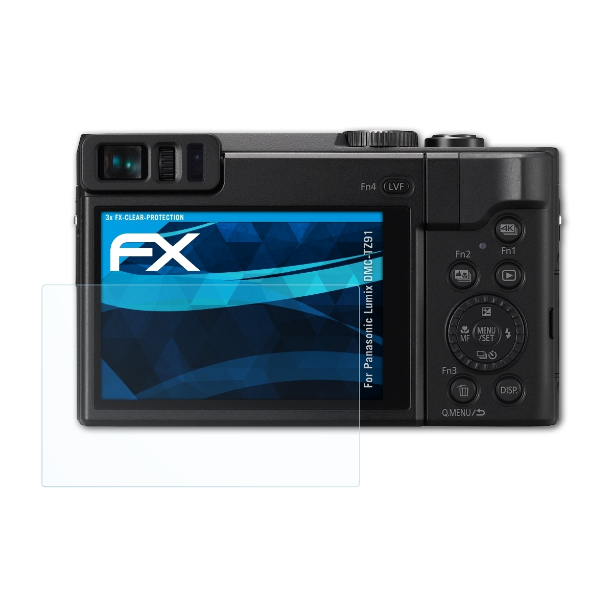 ATFOLIX 3x Lumix Panasonic Displayschutz(für DMC-TZ91) FX-Clear