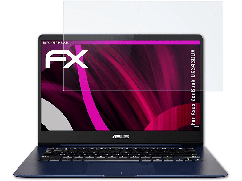 ATFOLIX Asus ZenBook FX-Hybrid-Glass (UX3430UA)) Schutzglas(für