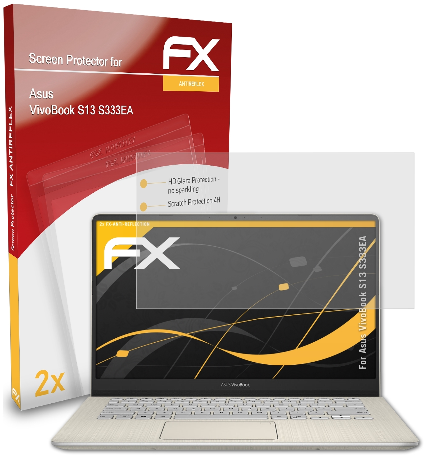 (S333EA)) 2x VivoBook Asus FX-Antireflex Displayschutz(für S13 ATFOLIX