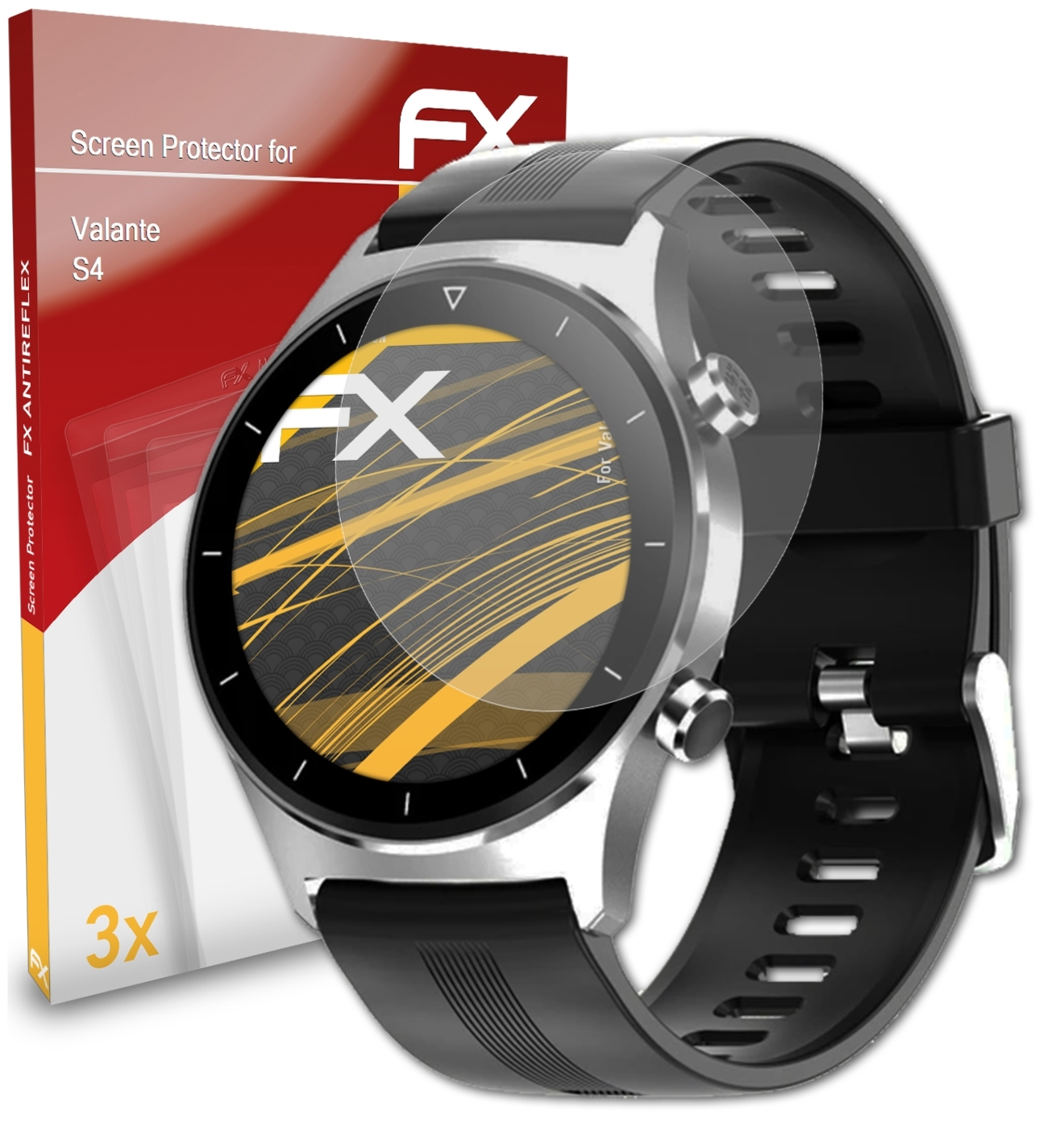 ATFOLIX 3x FX-Antireflex Valante Displayschutz(für S4)