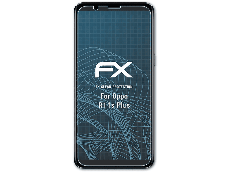 ATFOLIX 3x FX-Clear Displayschutz(für Oppo R11s Plus)