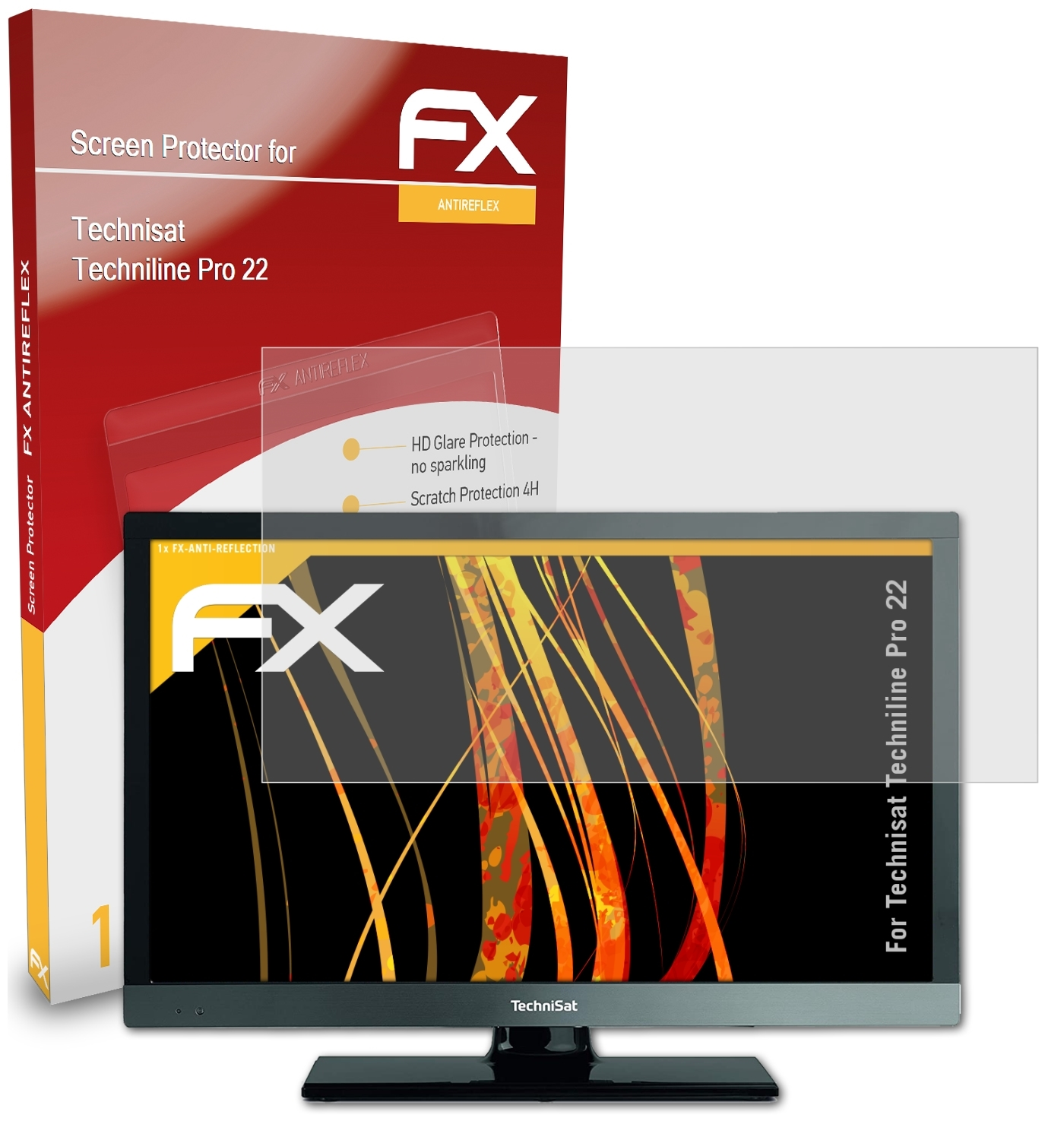 ATFOLIX FX-Antireflex 22) Technisat Pro Techniline Displayschutz(für