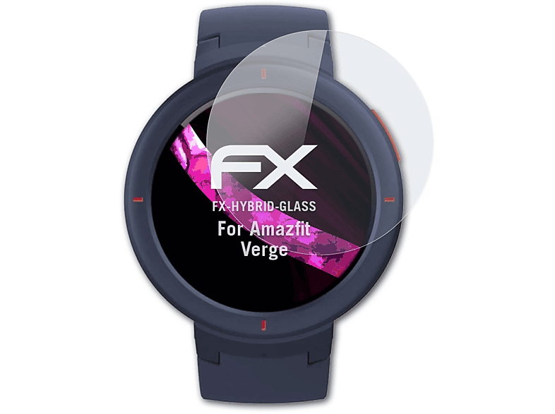 ATFOLIX FX-Hybrid-Glass Schutzglas(für Amazfit Verge) | Smartwatch Schutzfolien & Gläser