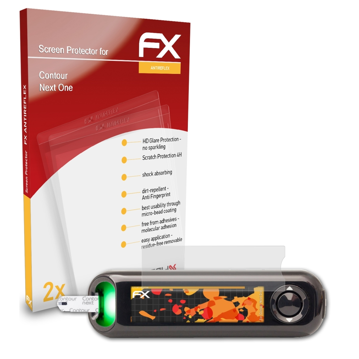 ATFOLIX 2x FX-Antireflex Contour One) Displayschutz(für Next