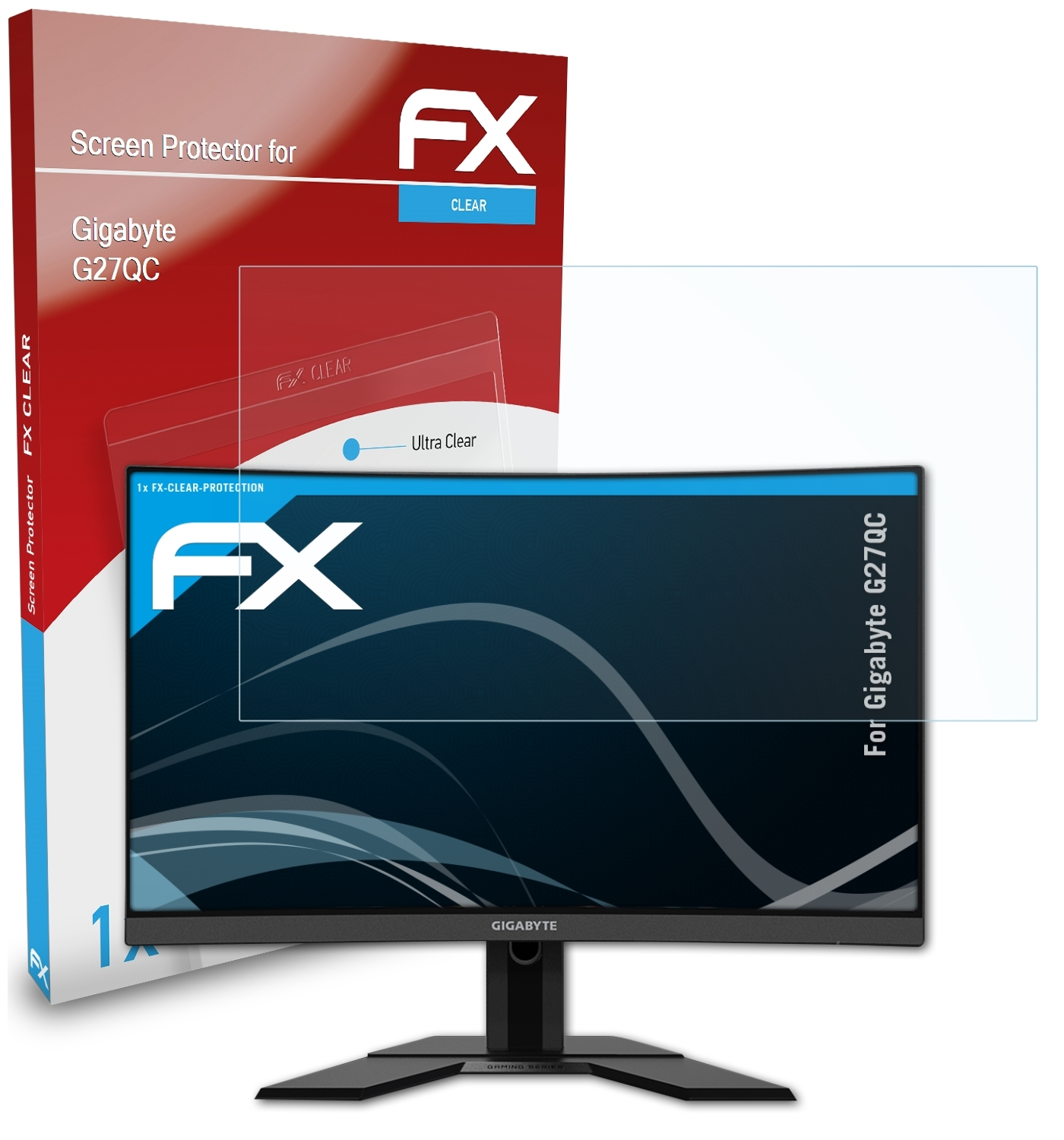 ATFOLIX FX-Clear G27QC) Displayschutz(für Gigabyte