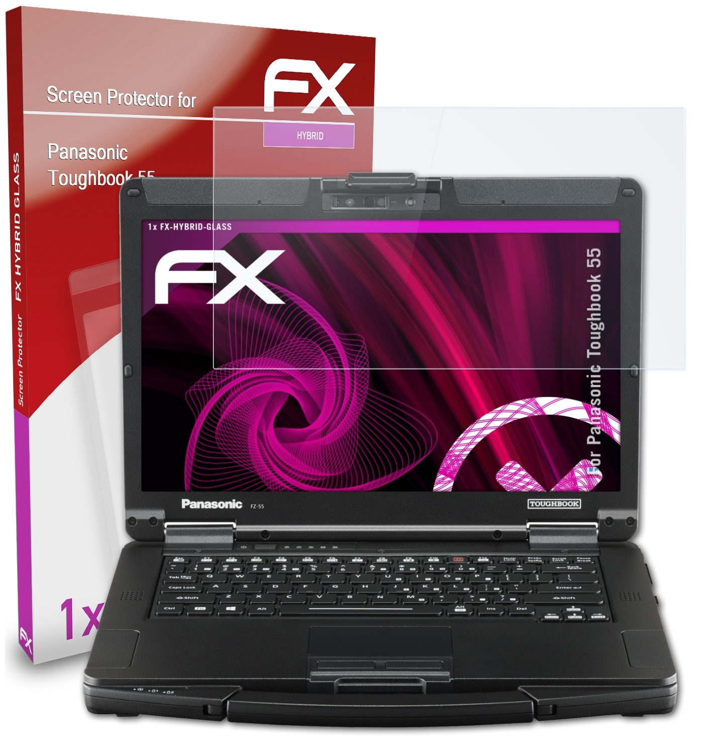 ATFOLIX FX-Hybrid-Glass Toughbook Panasonic Schutzglas(für 55)