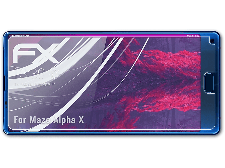 ATFOLIX FX-Hybrid-Glass Schutzglas(für Alpha X) Maze