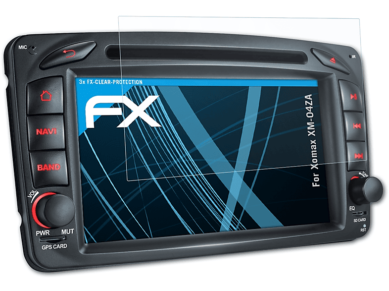 3x XM-04ZA) Xomax FX-Clear ATFOLIX Displayschutz(für