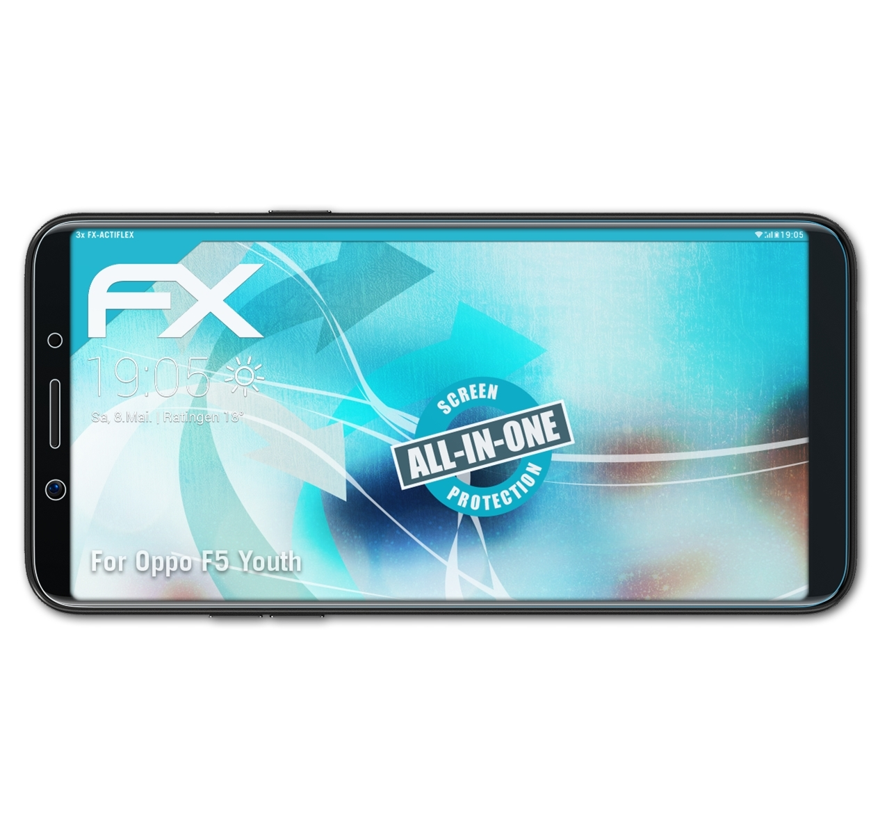 F5 Displayschutz(für Youth) 3x ATFOLIX Oppo FX-ActiFleX