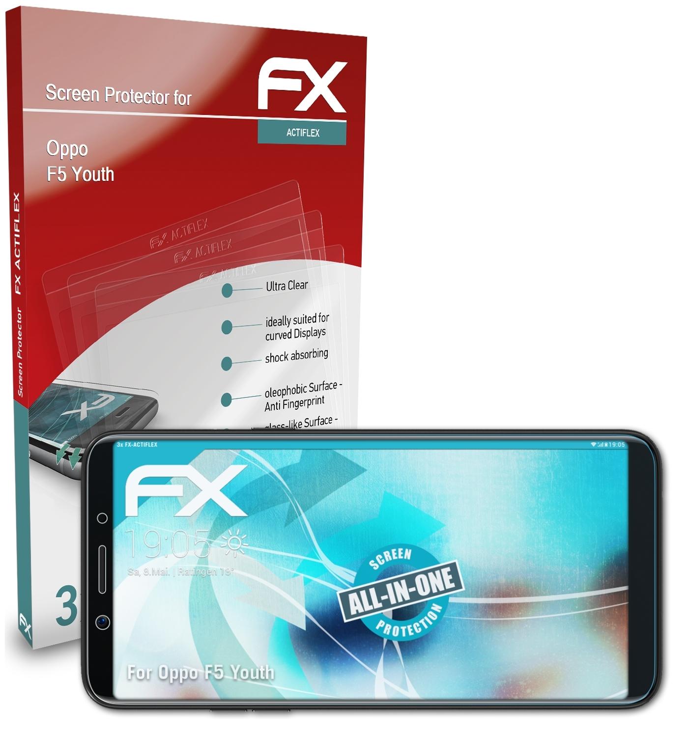 F5 Displayschutz(für Youth) 3x ATFOLIX Oppo FX-ActiFleX