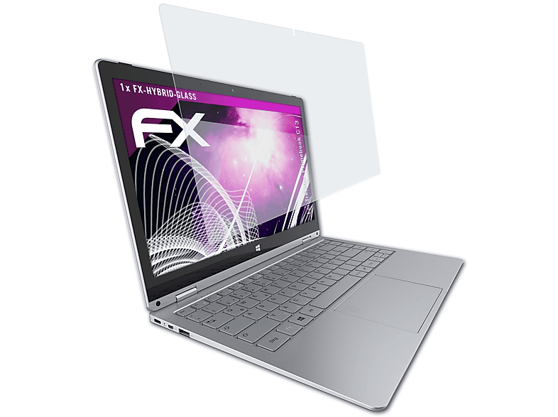 ATFOLIX FX-Hybrid-Glass Schutzglas(für Trekstor Primebook C13)