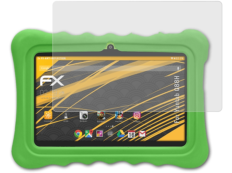 FX-Antireflex ATFOLIX Q88H) Displayschutz(für Yuntab 2x