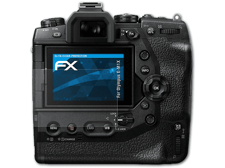 ATFOLIX 3x FX-Clear Displayschutz(für Olympus E-M1X)