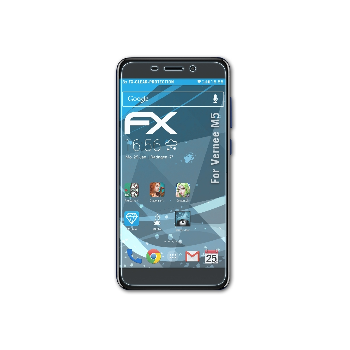 FX-Clear Displayschutz(für ATFOLIX M5) 3x Vernee