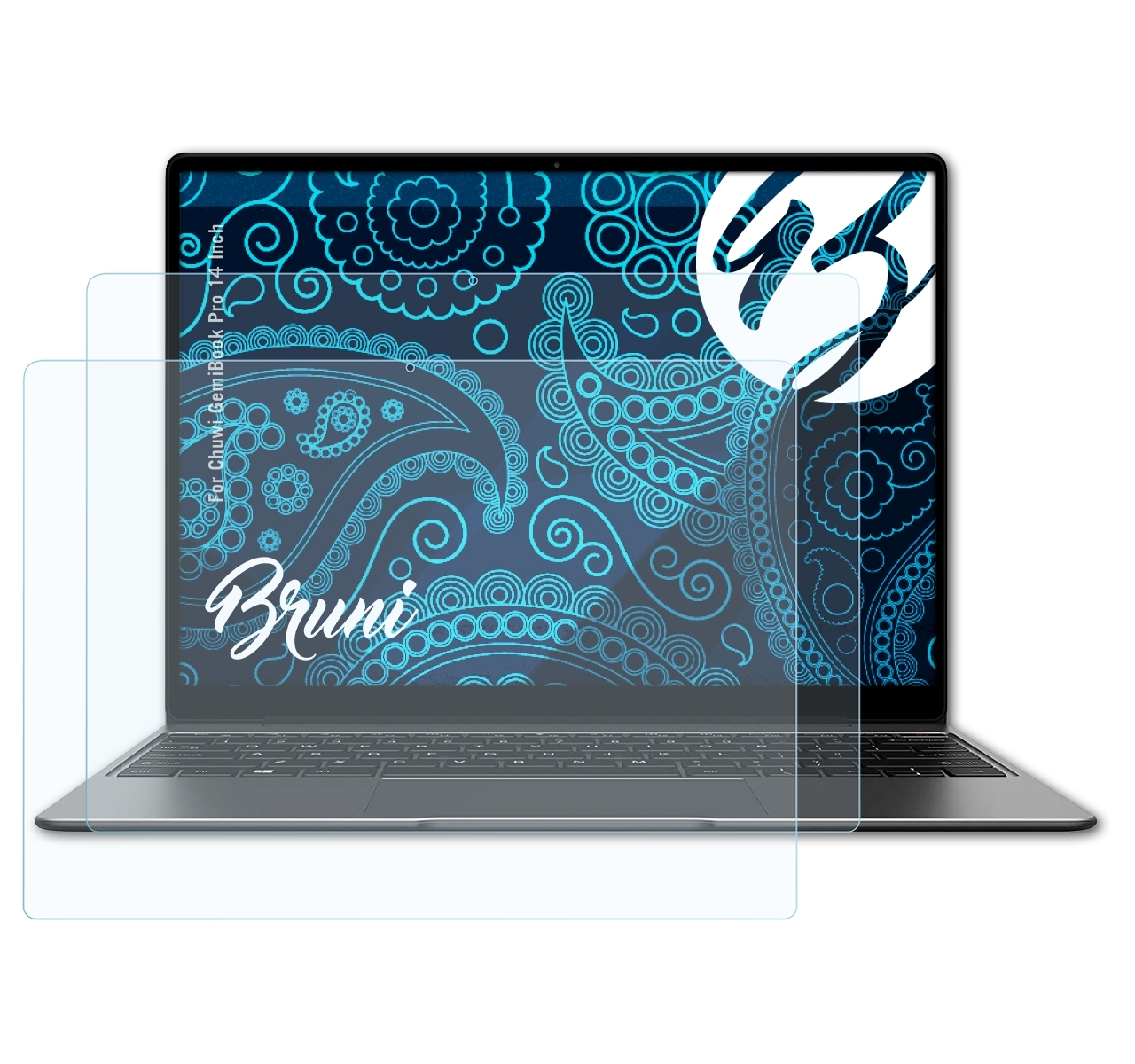 BRUNI (14 Inch)) 2x Basics-Clear Schutzfolie(für GemiBook Pro Chuwi