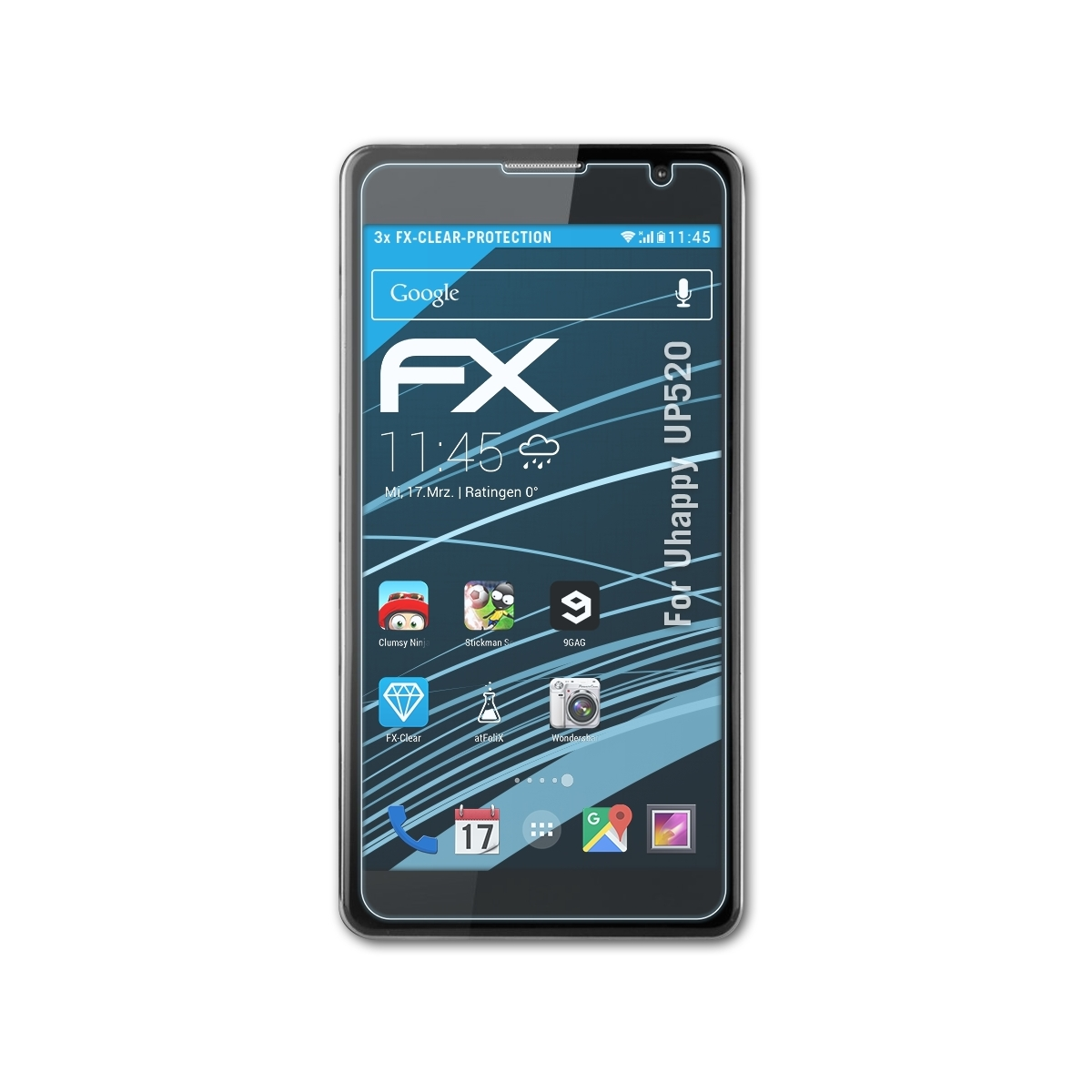 Uhappy FX-Clear ATFOLIX 3x Displayschutz(für UP520)