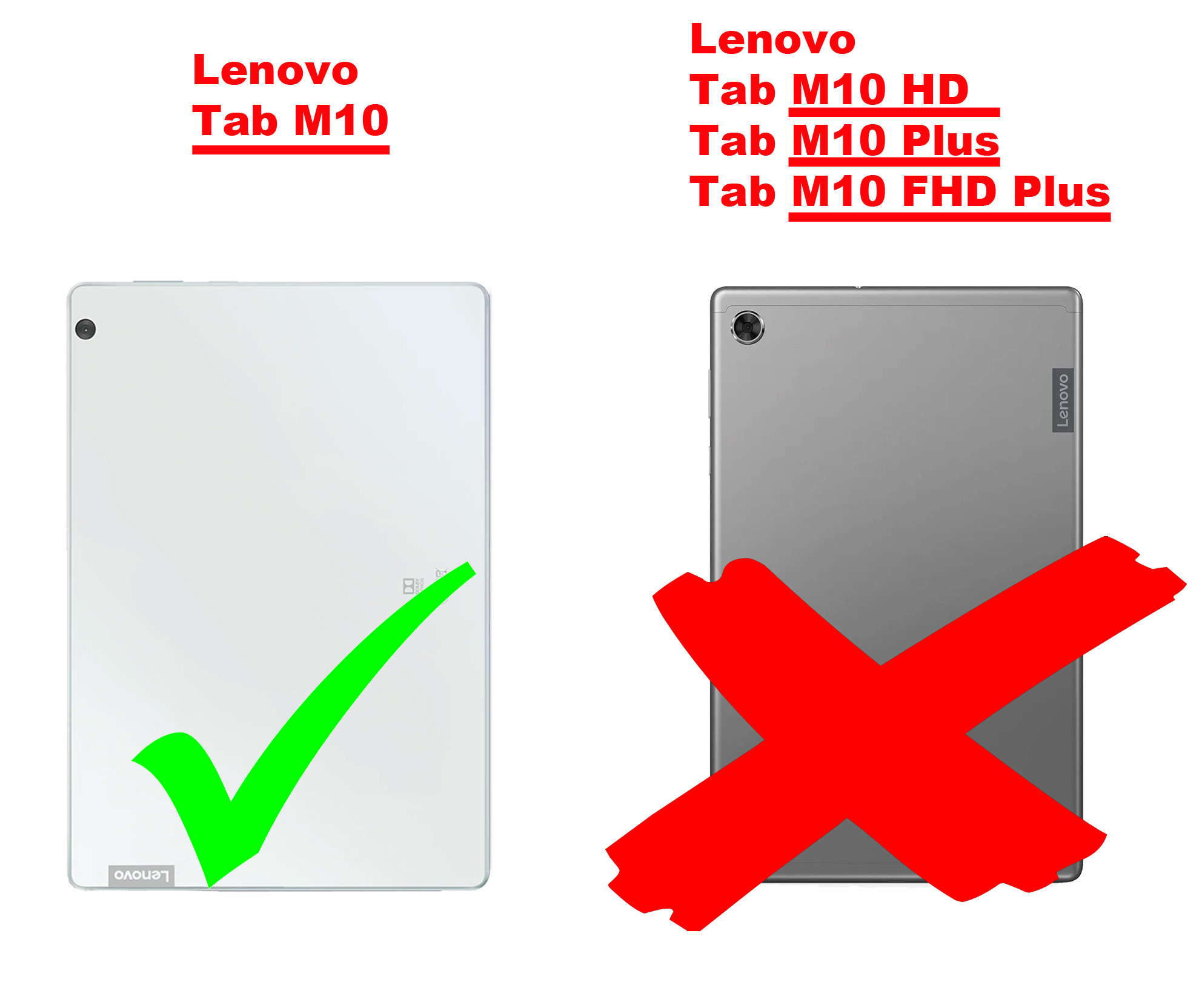 Lenovo CADORABO Tablet Schutzglas TB-X505F) Tab Schutzfolie(für (10.1 Zoll) M10