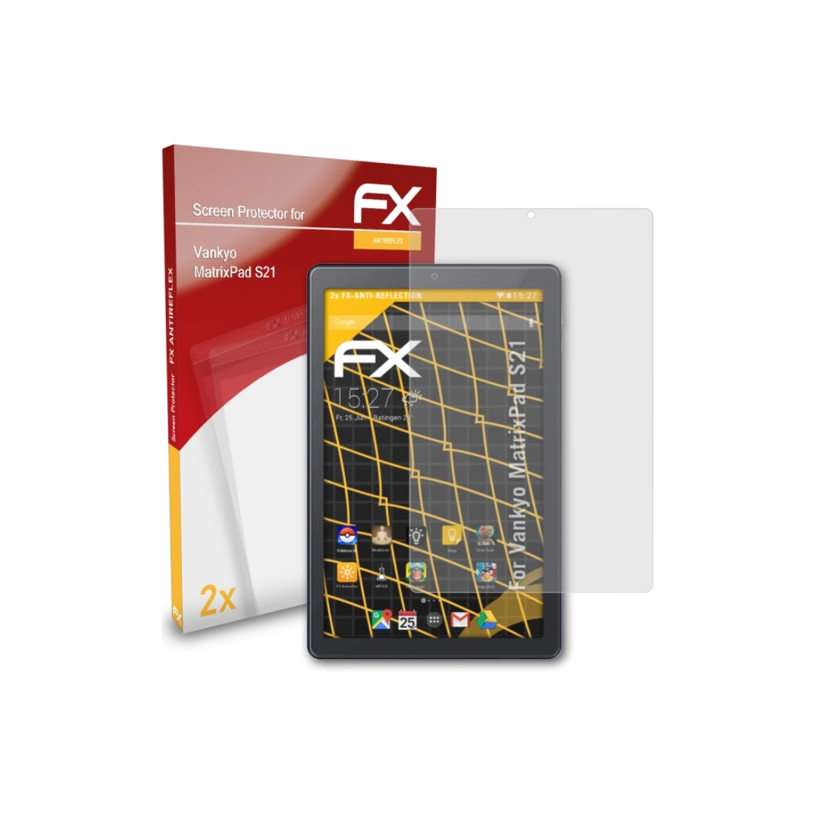 ATFOLIX 2x FX-Antireflex Displayschutz(für Vankyo MatrixPad S21)