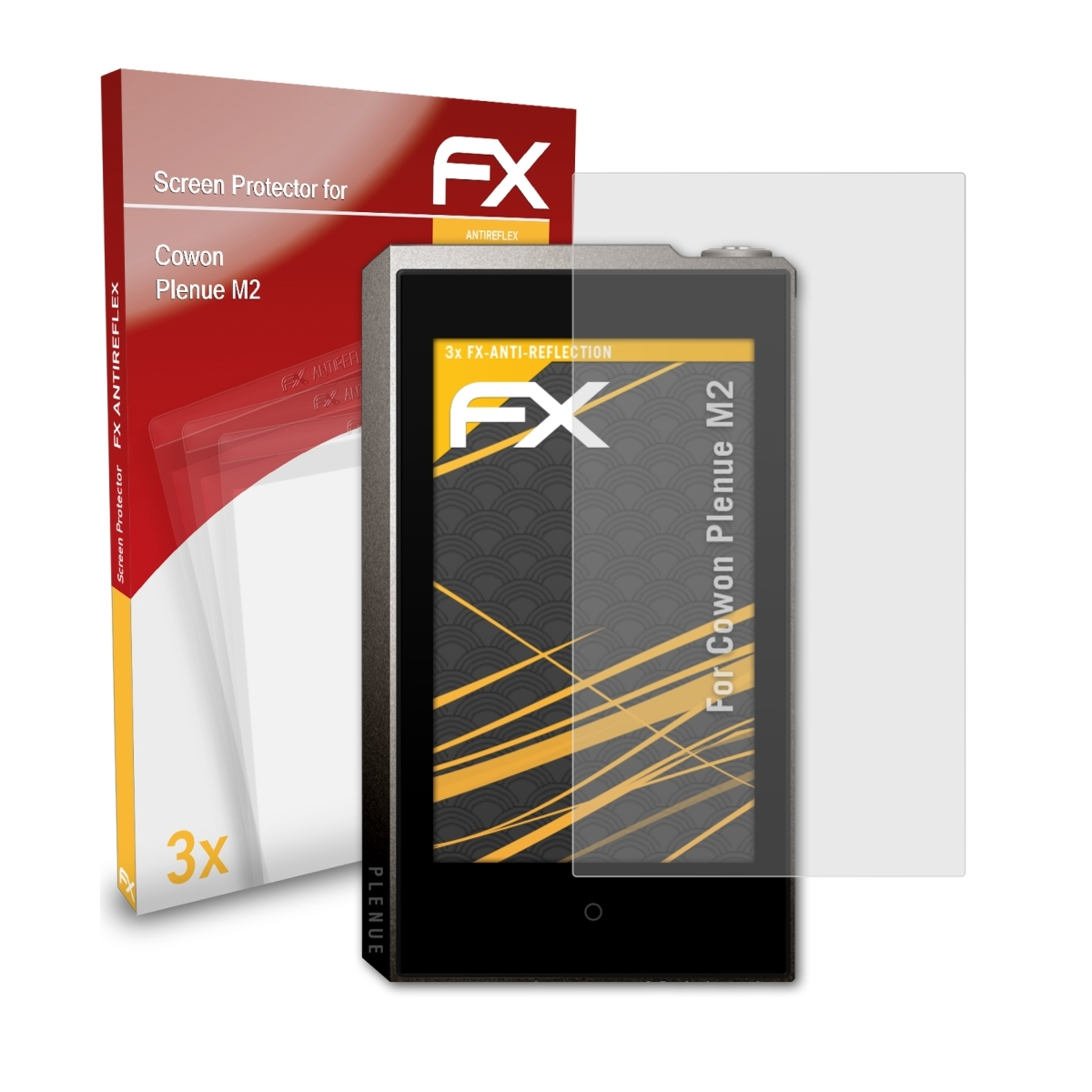 ATFOLIX 3x Displayschutz(für Plenue FX-Antireflex M2) Cowon