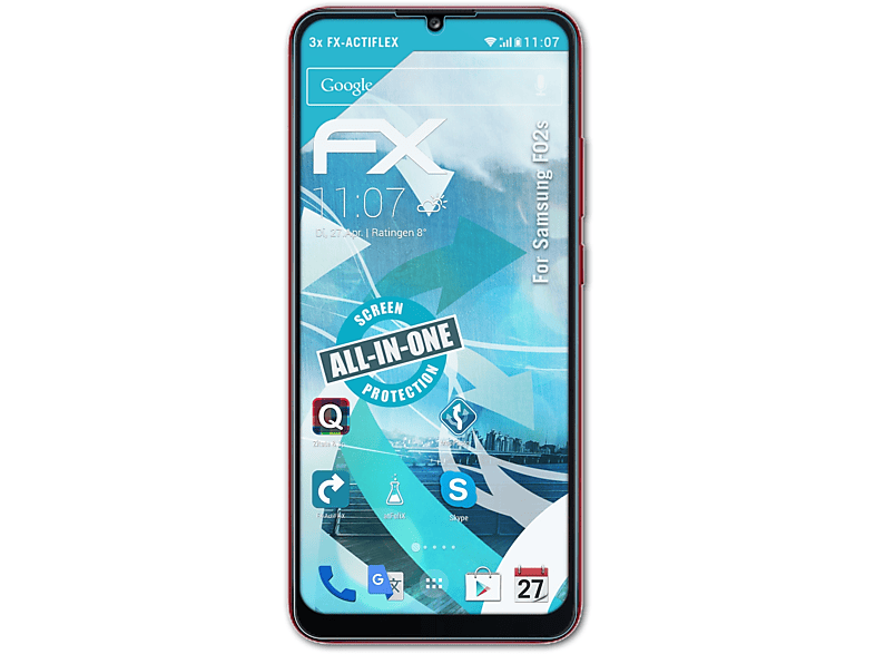 ATFOLIX 3x FX-ActiFleX Displayschutz(für Samsung F02s)