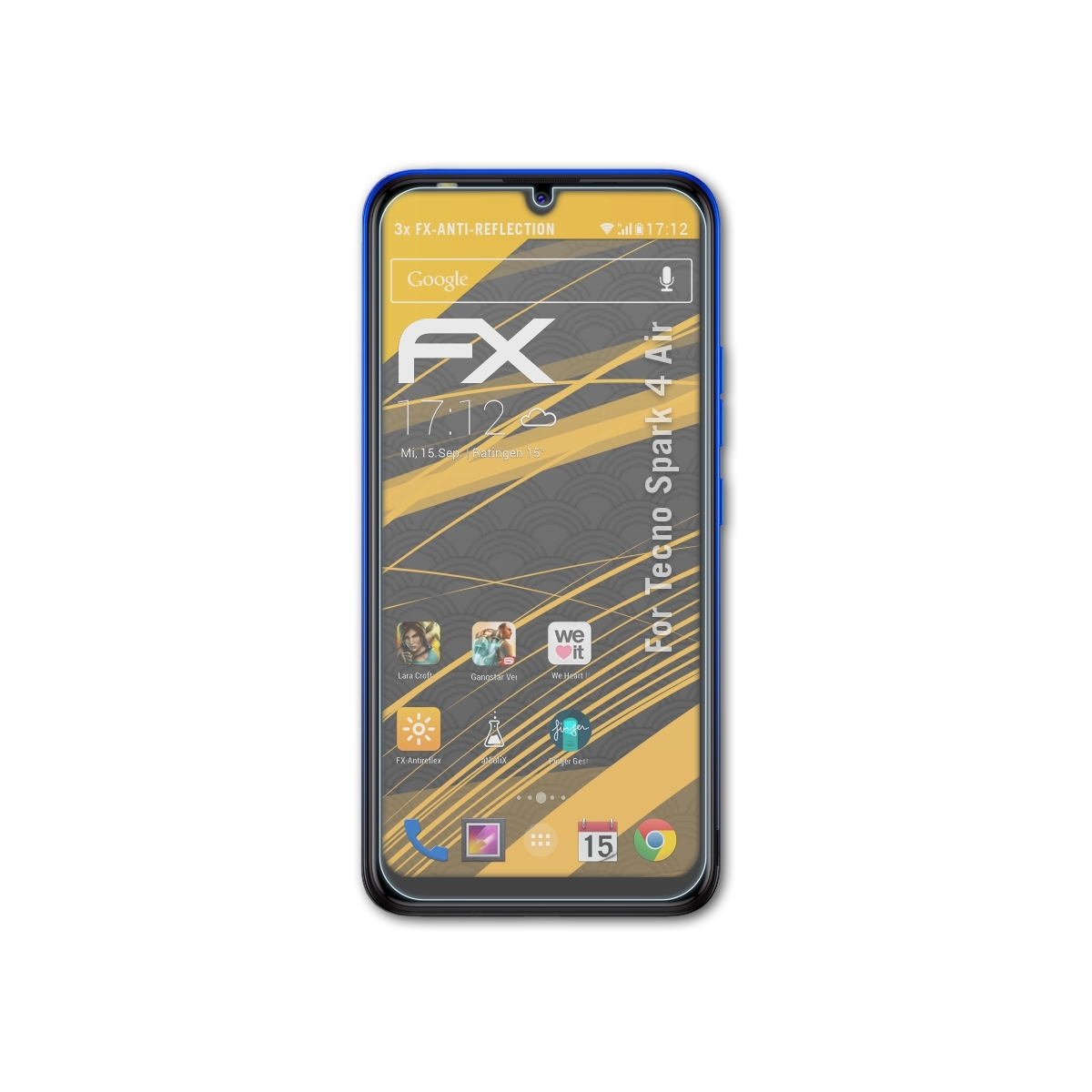 3x 4 Displayschutz(für FX-Antireflex Spark Air) ATFOLIX Tecno