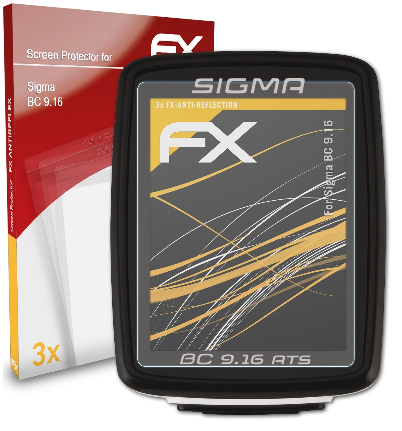 ATFOLIX 3x BC Sigma Displayschutz(für 9.16) FX-Antireflex