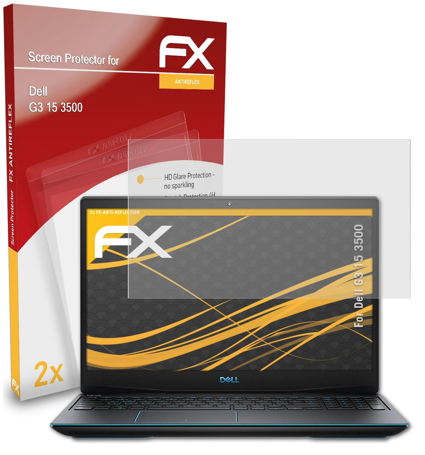(3500)) 15 2x FX-Antireflex ATFOLIX Displayschutz(für G3 Dell