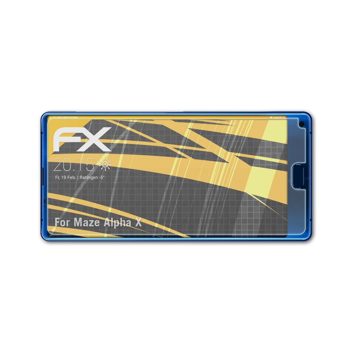 ATFOLIX 3x FX-Antireflex Displayschutz(für Alpha X) Maze