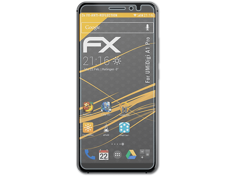 ATFOLIX 3x FX-Antireflex Displayschutz(für UMiDigi Pro) A1