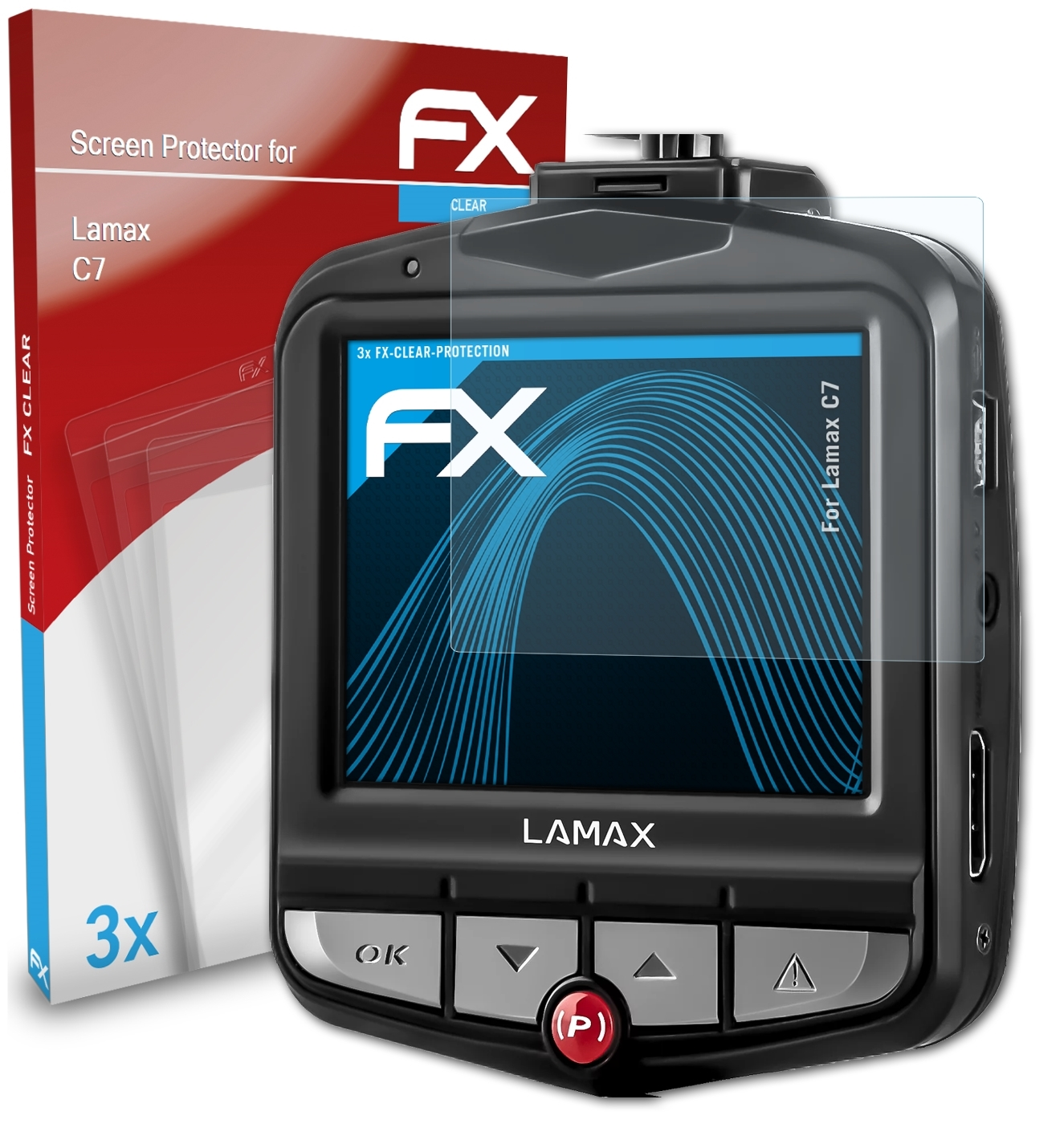 C7) Lamax Displayschutz(für FX-Clear 3x ATFOLIX