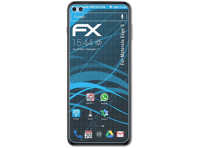 ATFOLIX 3x FX-Clear Displayschutz(für Motorola Edge S)
