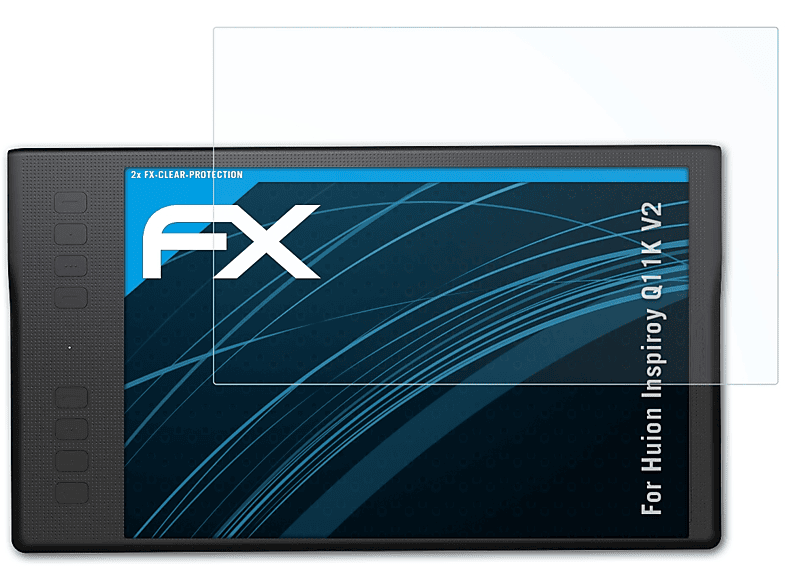 Displayschutz(für Q11K V2) FX-Clear Huion Inspiroy 2x ATFOLIX