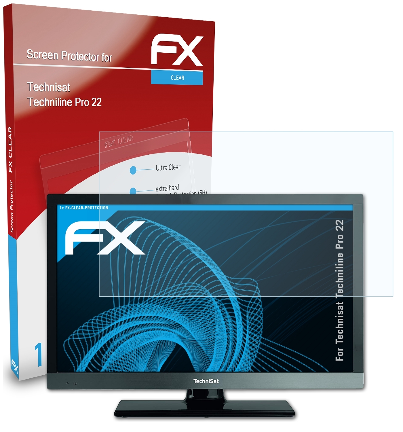 22) FX-Clear Technisat Techniline Displayschutz(für Pro ATFOLIX