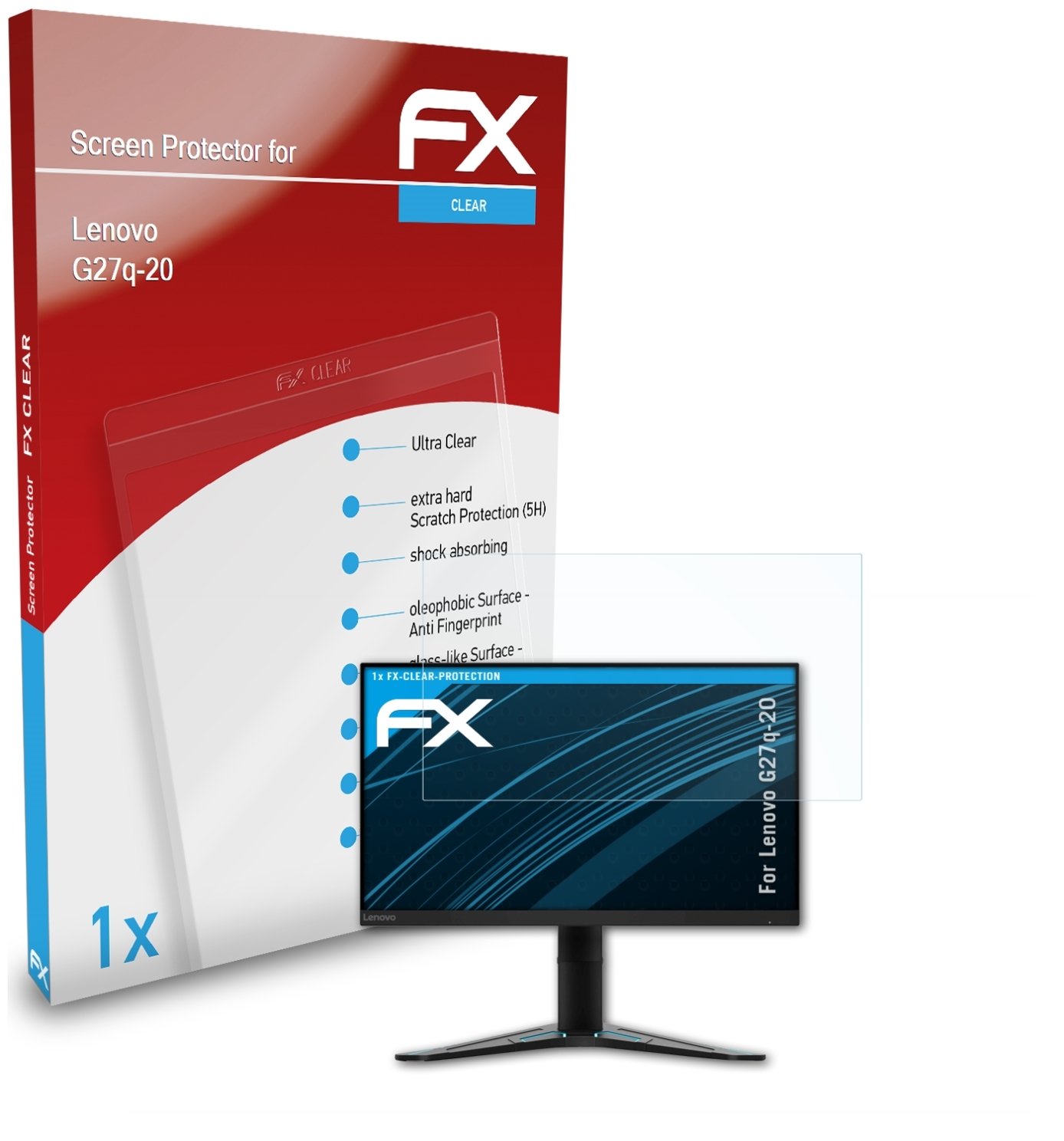 ATFOLIX FX-Clear Lenovo G27q-20) Displayschutz(für