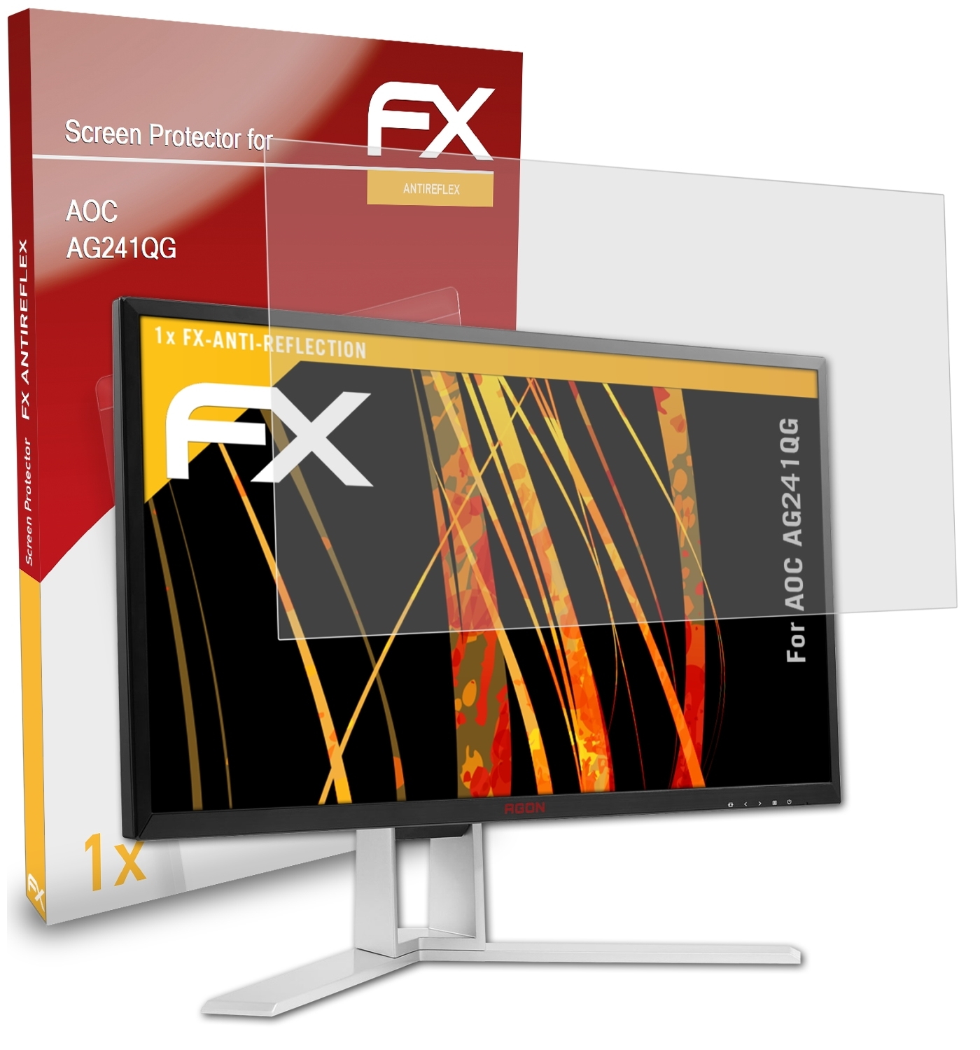 ATFOLIX FX-Antireflex Displayschutz(für AOC AG241QG)