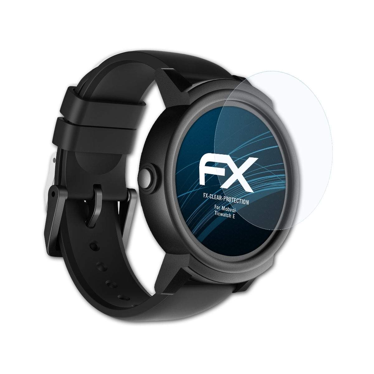 ATFOLIX 3x FX-Clear Ticwatch Mobvoi Displayschutz(für E)