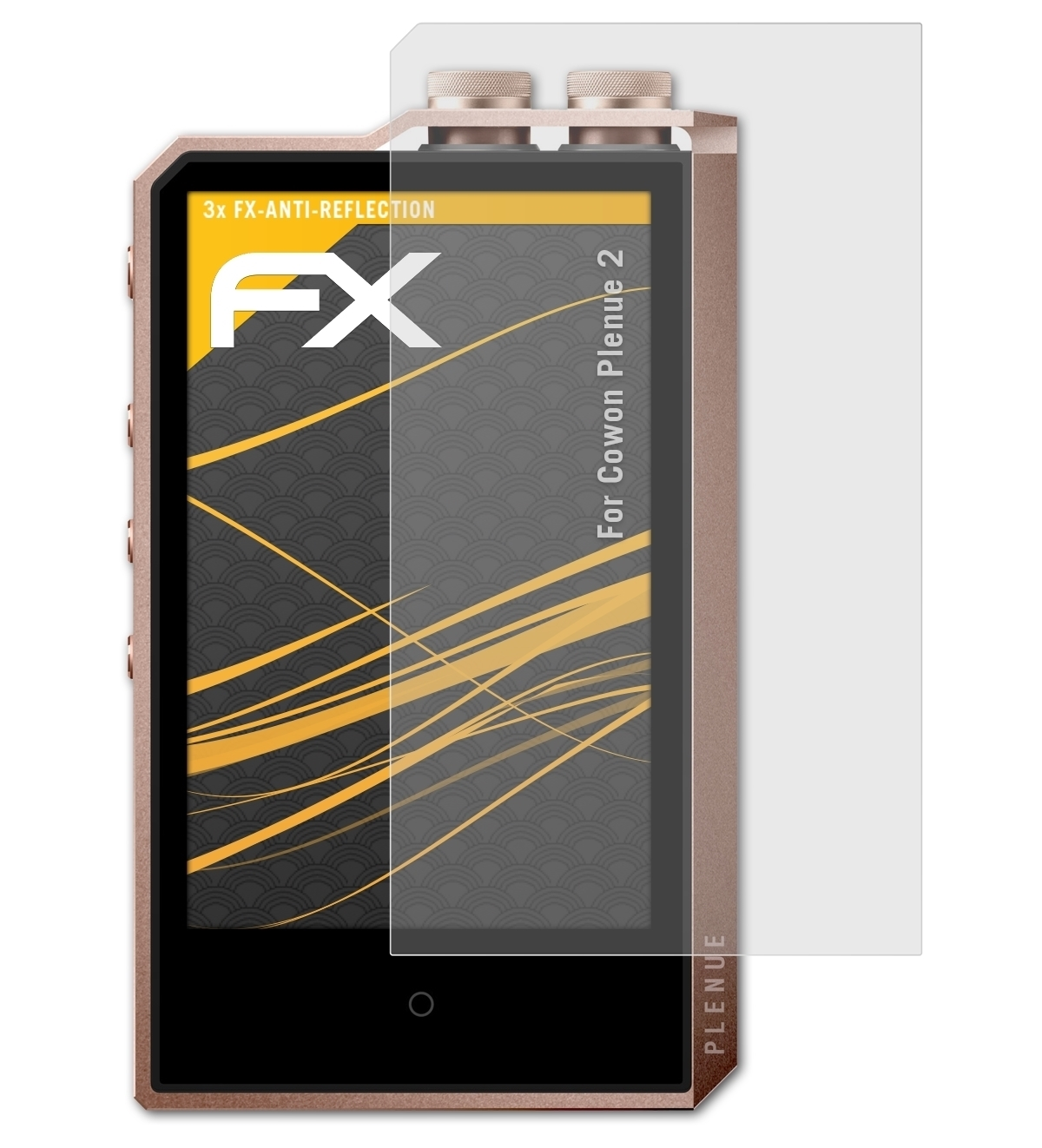 ATFOLIX 2) Cowon Plenue Displayschutz(für FX-Antireflex 3x