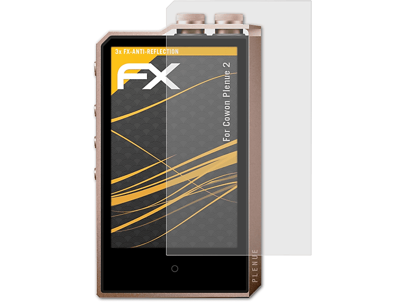 3x Displayschutz(für 2) FX-Antireflex Plenue ATFOLIX Cowon