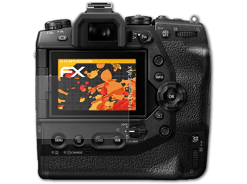 ATFOLIX 3x FX-Antireflex Displayschutz(für Olympus E-M1X)