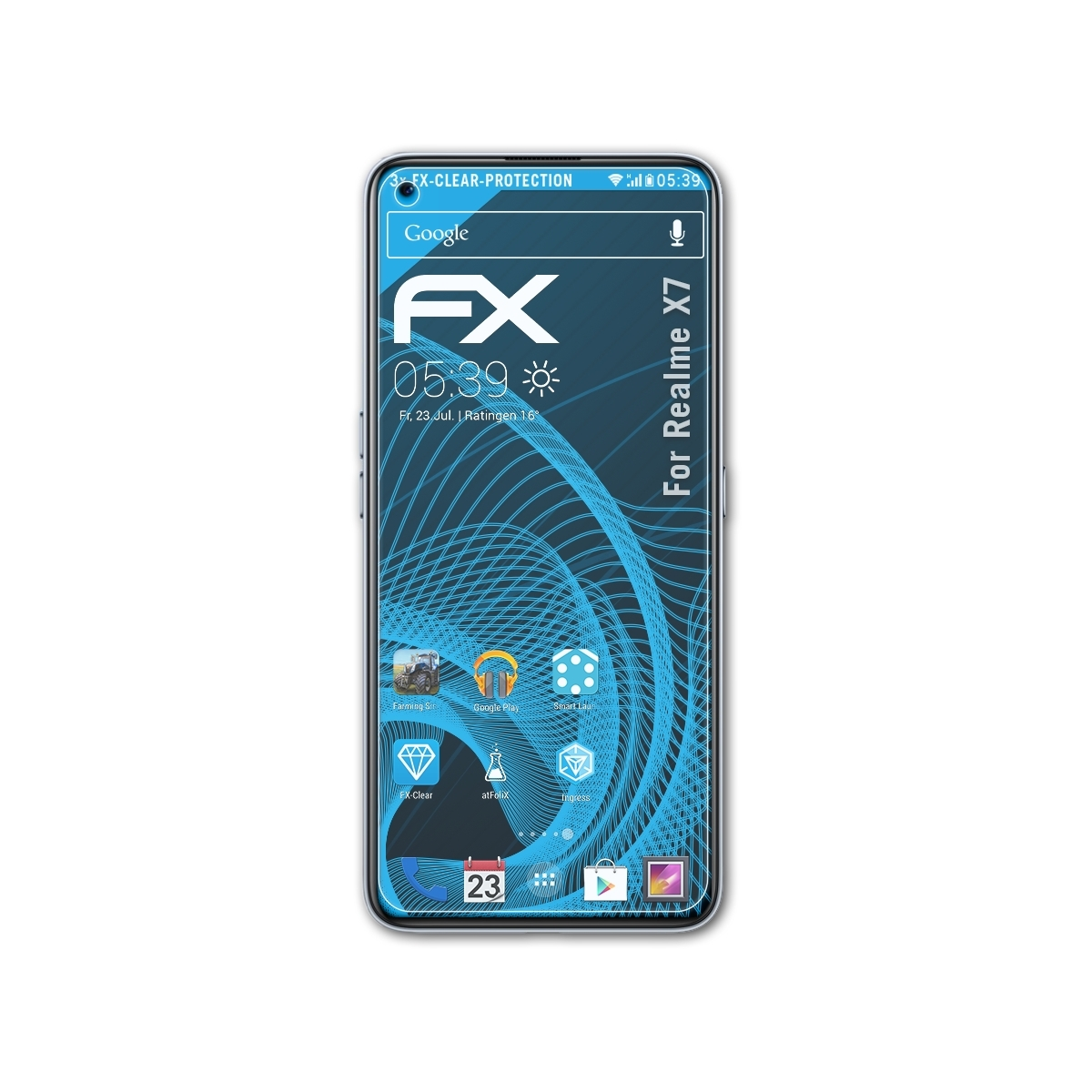 ATFOLIX 3x FX-Clear Realme X7) Displayschutz(für