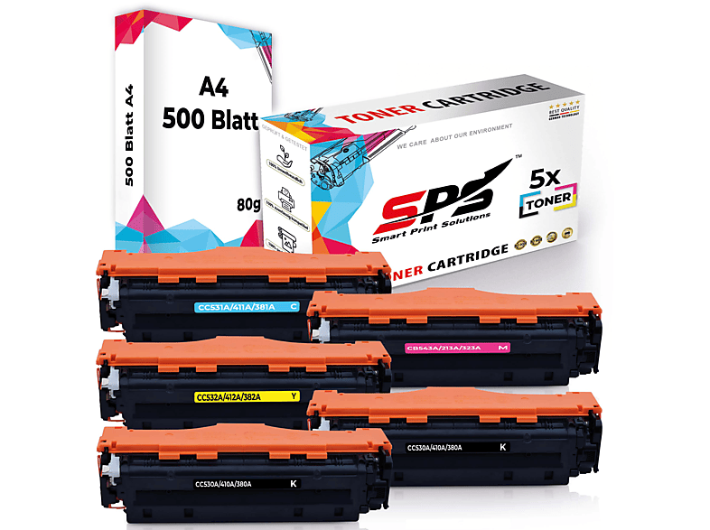 SPS S-17682 Toner Schwarz Cyan Magenta Gelb (304A)