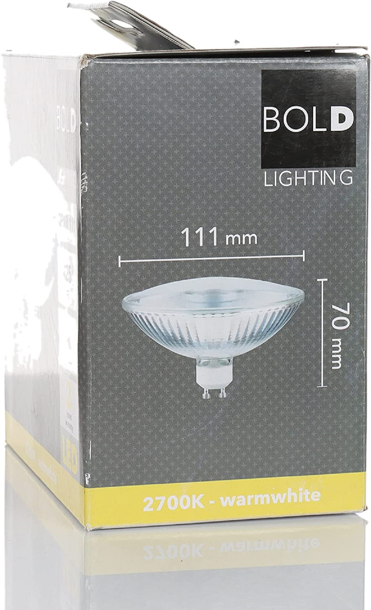 LED Lampe LED Warm GU10 BOLD Reflektor Lumen Quinn DIE 425 Weiß