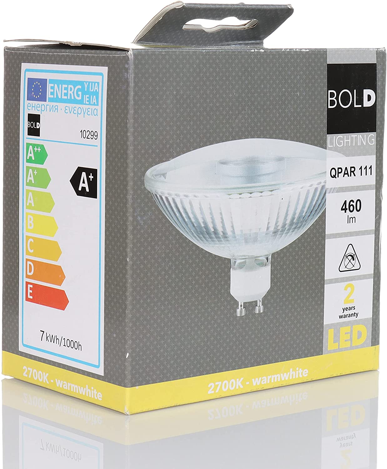 DIE BOLD Quinn LED GU10 Reflektor Lumen Weiß LED Warm Lampe 460