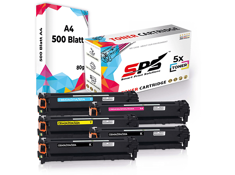 SPS S-17632 Toner Schwarz Cyan Magenta Gelb (125A)