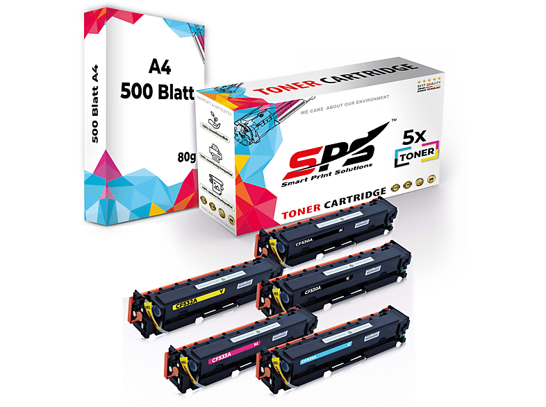 CF530A CF532A SPS CF533A) CF531A (205A Toner Magenta Cyan S-17678 Gelb Schwarz