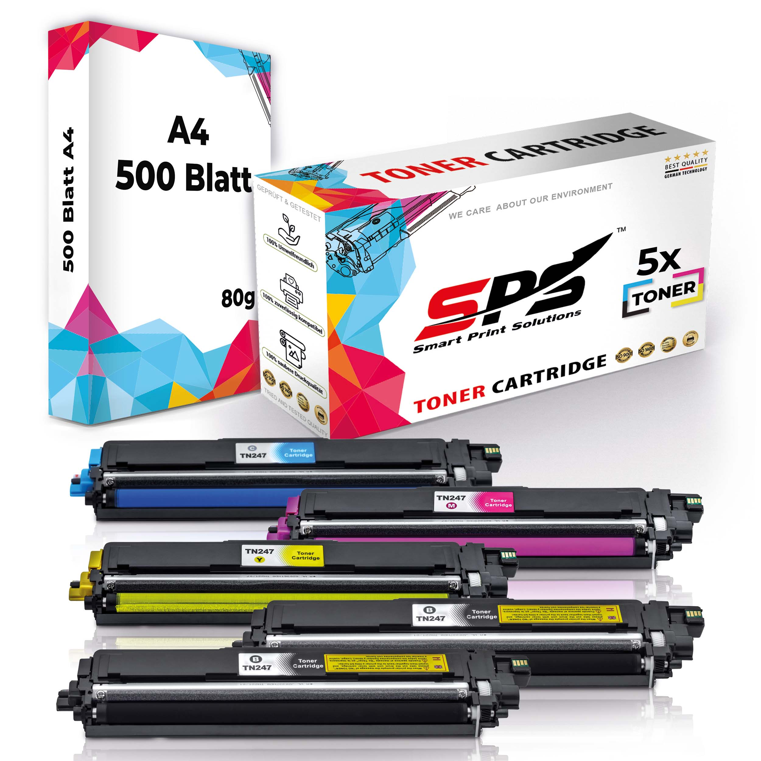 Schwarz Toner SPS S-17905 Magenta Gelb (TN-247 BKCYM) Cyan