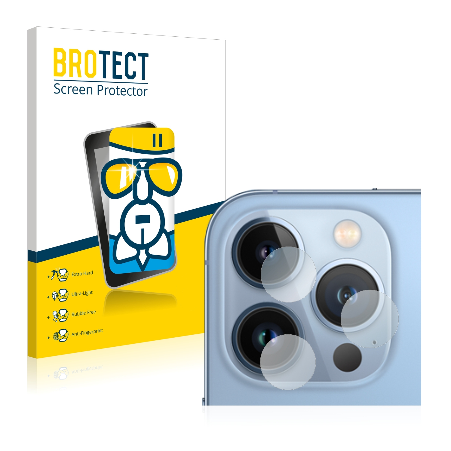Schutzfolie(für iPhone Max) Apple Airglass BROTECT klare 13 Pro