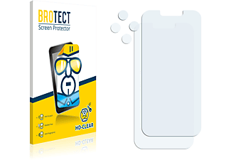 BROTECT 2x klare Schutzfolie(für Apple iPhone 13 (Vorderseite + Kamera))