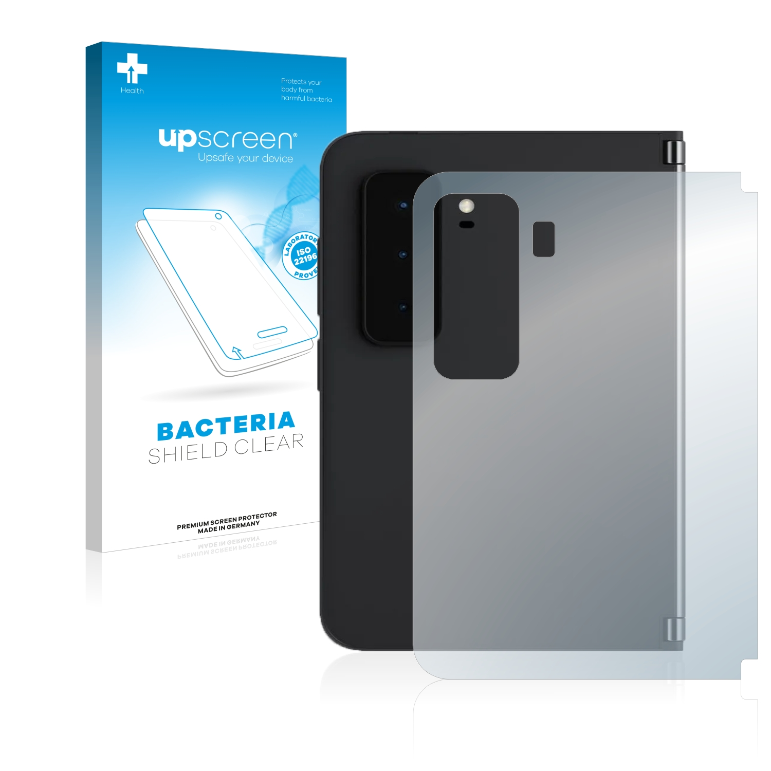 (Rückseite)) Schutzfolie(für UPSCREEN Surface 2 antibakteriell klare Duo Microsoft