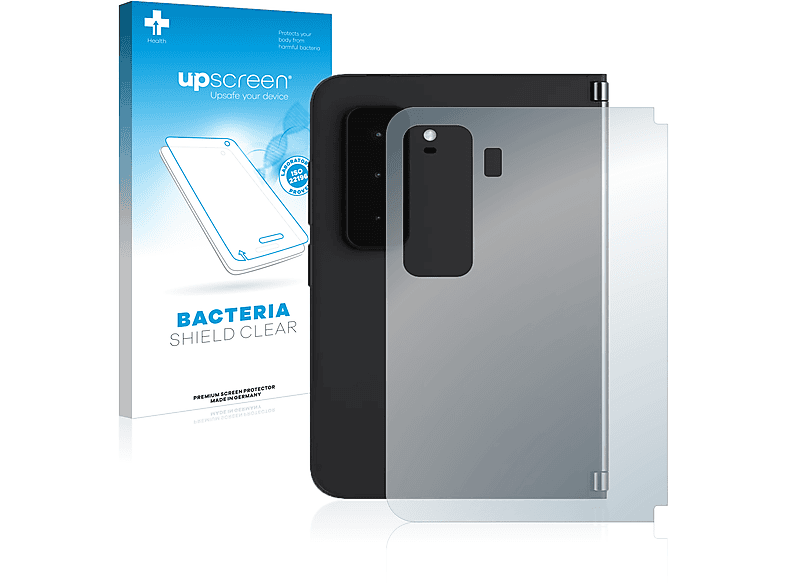 Duo 2 UPSCREEN Surface Schutzfolie(für (Rückseite)) klare Microsoft antibakteriell